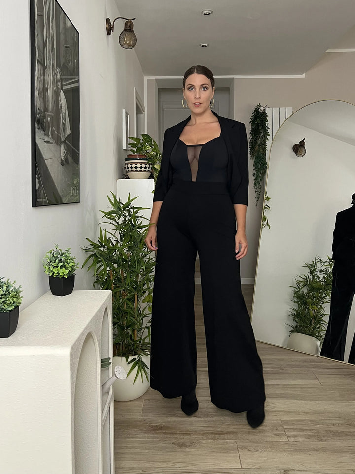 Body AURA - NERO Sculpt con Tulle