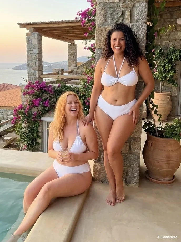 Slip VENUS - Sculpt - Reversibile - BIANCO/AVIO