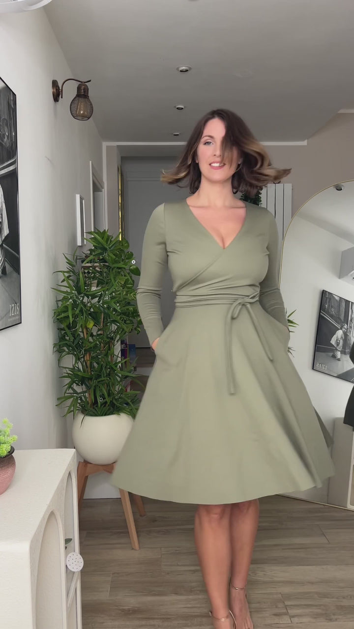 Scaldacuore Punto Milano 2 in 1 - VERDE CACHI CHIARO